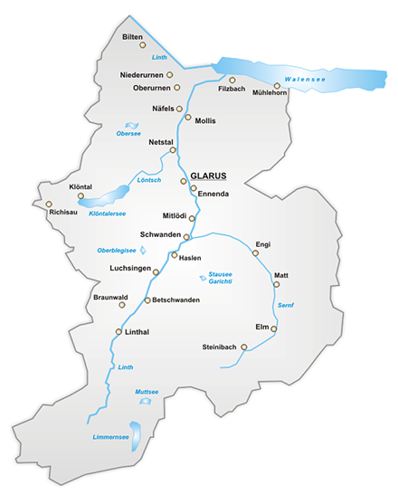 Glarus map